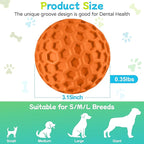 havit Indestructible Squeaky Dog Balls for Aggressive Chewers, Interactive Dog Toys to Keep Them Busy, Rubber Dog Chew Toy for Large Medium Breeds, Outdoor Waterproof (3 Colors)