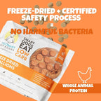Visionary Pet Foods Chicken Freeze Dried Dog Treats - 155x Medallions Keto and Diabetic Friendly - Additive Free, Made in USA Low Carb, High Protein - Healthy Dog Training Treats, Resealable Bag