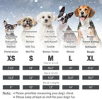 SCENEREAL Winter Dog Vest Coat with Harness Built In, Warm Puppy Jacket for Small Medium Dogs, Cold Weather Coat with Zipper, Fleece Puffer Vest Windproof Snow Clothes