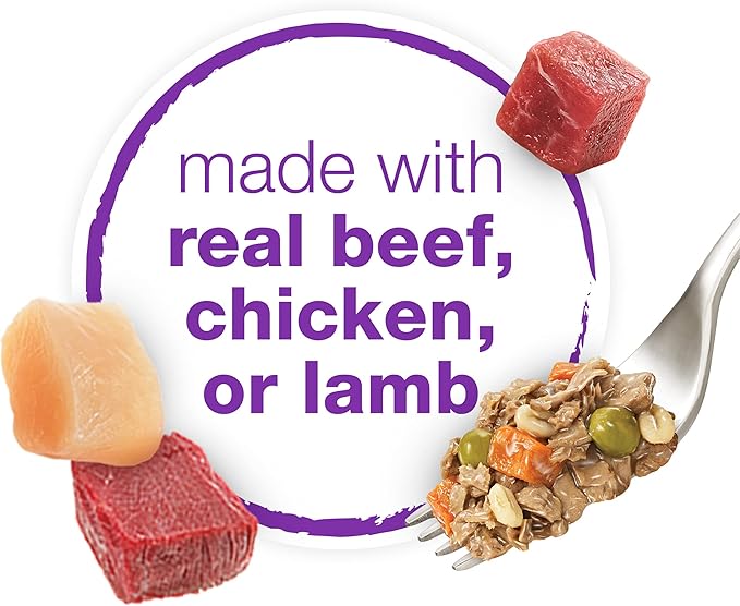 Beneful Purina Wet Dog Food Variety Pack, Chopped Blends - (12) 10 oz. Tubs (Pack of 2)