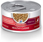 Hill's Science Diet Healthy Cuisine, Adult 1-6, Great Taste, Wet Cat Food, Pached Salmon & Spinach Stew, 2.8 oz Can, Case of 24