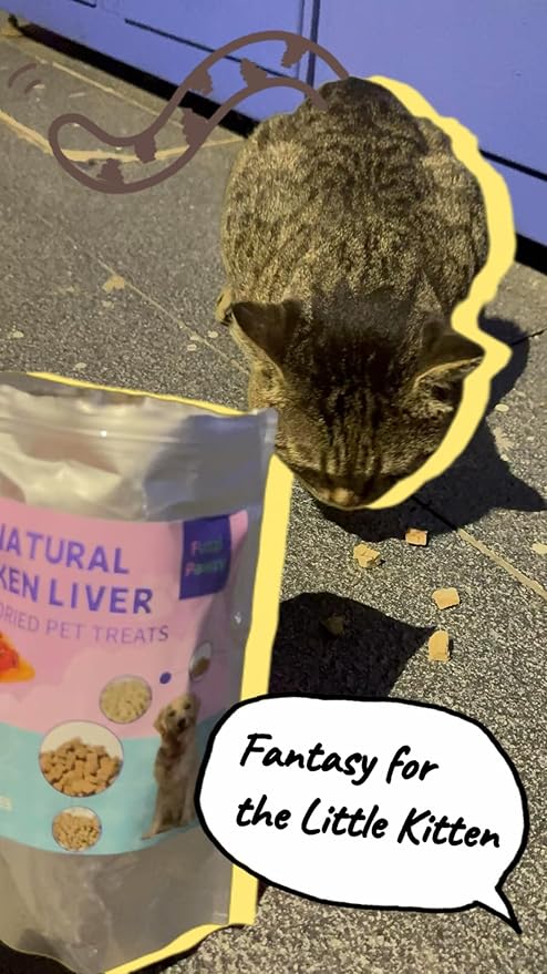 Freeze Dried Chicken Liver Healthy Training Treats Toppers for Pets, Single Fresh Raw Ingredient, Organic, Pure Balance, Natural, Grain Gluten Filler Free, Snacks, Dogs Cats (4oz)