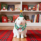 SCENEREAL Christmas Cat Costumes - Cute Knit Santa Claus Christmas Tree Costume for Puppy Dogs Cats, Kitten Collar Hat for Holiday Party, Pet Apparel Xmas Outfit for Small Animal, Dolls