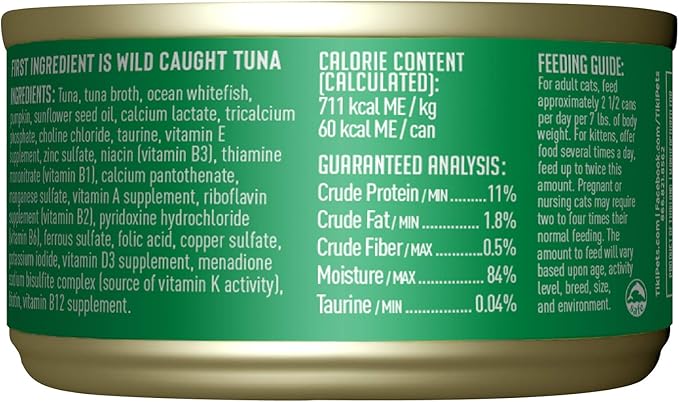 Tiki Cat Aloha Friends, Tuna, Ocean Whitefish & Pumpkin, Grain-Free & High Moisture, Wet Cat Food for All Life Stages 3 oz. Can (12 Count)