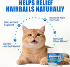 Just Try 300 Bites Cat Grass,Hairball Relief & Digestive Support Cat Treats - with Pumpkin, & Omega-3 Fish Oil, Chicken Flavor, Hairball Treatment for Cats