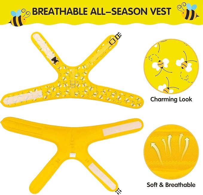 Cat Harness with Leash and Collar for Walking - Escape Proof with 59 Inches Leash - Adjustable Soft Vest Harnesses for Medium Large Cats