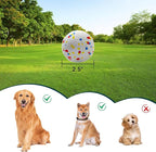 Dog Balls 2.5 Inch, Indestructible Dogs Tennis Balls 6 Pack for Aggressive Chewers, Durable Bouncy Floating Interactive Dog Toys for Large and Medium Dogs, Packed in Mesh Bag (ETPU Material)