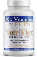 Rx Vitamins NutriFlex for Cats & Dogs - Glucosamine for Dogs Hip and Joint Supplement - with Bovine Collagen and Chondroitin - Joint Pain Relief & Anti Inflammatory for Dogs - Beef Liver (90 chews)