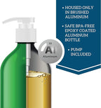 Premier Omega Fish Oil Supplement by Iceland Pure | Wild Caught | 3053mg of Omega-3 per teaspoon | For Large Dog Breeds | Ethyl Ester Distillation | Pump Bottle BPA Free Brushed Aluminum 17Oz