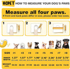Hcpet Dog Shoes for Large Dogs, Waterproof Dog Booties for Small Medium Dogs, Anti-Slip Dog Boots & Paw Protectors for Hot Pavement Winter Snow Hiking with Reflective Straps Black Size 3