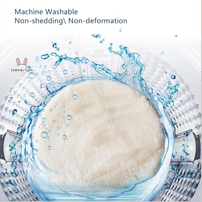 SHENGOCASE 2-Pack 15.7" Round Faux Rabbit Fur Cat Dog Bed Cushion Pad Mat, Cat Tree Tower Replacement Cushion Pad, Pad for Window Perch, Cat Dog Carrier House Cage Crate Kennel Furniture