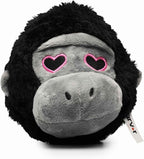 Flourish Pets 2 in 1 Multi-Layer Chew Toy for Active Dogs | Non-Toxic BPA Free Double Stitched Soft Fabric Exterior Dog Toys | Long-Lasting Dog Plush Toys –Love Gorilla 3.5"