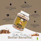 Freeze-Dried Chicken Liver Treats for Cats & Dogs – 100% Human Grade, Single Ingredient, High-Protein, Healthy Snack – No Additives or Preservatives – 3.1oz - Inspected & Tested in USA