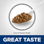 Hill's Science Diet Adult 1-6, Adult 1-6 Premium Nutrition, Wet Cat Food, Liver & Chicken Minced, 5.5 oz Can, Case of 24