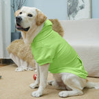 KOOLTAIL Basic Dog Hoodie - Soft & Warm Dog Hoodie Sweater with Leash Hole and Pocket, Dog Winter Coat, Cold Weather Clothes Sweatshirt for Small Medium Large Dogs Puppy Cat Boys Girls Green L