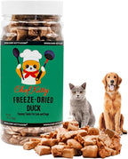 Freeze-Dried Duck Treats for Cats & Dogs – 100% Human Grade, Single Ingredient, High-Protein, Healthy Snack – No Additives or Preservatives – 1.5oz - Inspected & Tested in USA