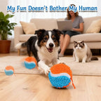 Interactive Dog Ball, Stimulating Dog Toys with 2 Outer Covers, Pet-Safe E-TPU Material, Anti Boredom Automatic Bouncing Ball, Type-C Rechargeable Smart Pet Toy for Medium and Large Dogs