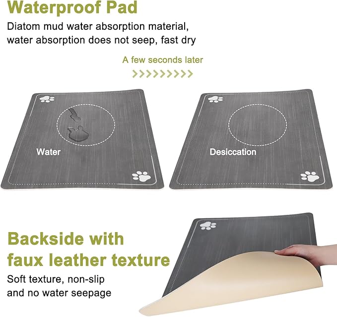 RIZZARI Upgraded Automatic Dog Water Dispenser: 9L Black Gravity Large Stainless Steel Raised Pet Feeder with Filter - Includes 2 Extra Filters & 2 Bottle Caps - Pet Feeder for Dogs Indoor Outdoor