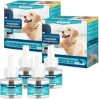 Dog Calming Diffuser Refills - 4 Pack Dog Pheromones Calming Diffuser for Dog Anxiety Relief, Dog Pheromone Diffuser, 120 Days Pheromone Diffuser to Calm Dogs, Fits All Common Diffuser Heads