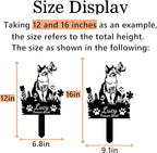 Custom Cat Memorial Grave Marker Stake Personalized Cat Memorial Garden Stake Pet Loss Sympathy Gift Outdoor Memorial Engraved Sign Cat Headstones Metal Sign Pet Plaque Yard Stake