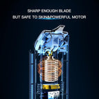 2-in-1 Professional Dog Grooming Kit - Low Noise, Waterproof, USB Rechargeable, and Safe Ceramic Blade - Gift for Dogs and Cats (White)