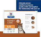 Hill's Prescription Diet k/d Kidney Care Starter Kit Variety Pack Cat Food, 5.25 oz. Dry Food (2), 5.5 oz. Can (2), 2.9 oz. Can (4)