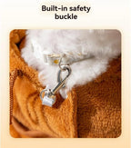 Cat Puppy Costume Winter Warm Outing Backpack Cute Bear Bee Design Anti-Escape Bag for Kitten Cat Small Dog (bee,Medium)