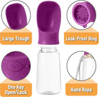 Mr. Pen Portable Dog Water Bottle, 19 oz, Large, Purple, Travel Dog Water Bottle Dispenser, Not Dishwasher Safe