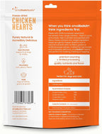 smallbatch Pets Premium Freeze-Dried Chicken Heart Treats for Dogs and Cats, 3.5 oz, Made and Sourced in The USA, Single Ingredient, Humanely Raise Meat, No Preservatives or Anything Artificial Ever