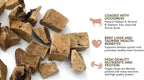 Organic Freeze Dried Dog & Cat Treats - Single Ingredient, Grain Free Food Toppers for Healthy Pets, No Fillers or Preservatives (1 Bag, Beef)