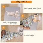 Cat Wrap for Grooming,Cat Wrap for Cutting Nails,Self-Adherent Soft Cat Blanket，Restrain The Cat to Keep Calm,Anti-Bite, Anti-Scratch, Wrap Anti-Escape Grooming Bags for Cats (Within 9lbs)