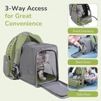 Cat Backpack Carrier for Large Cats, Expandable Cat Bubble Backpack, Dog Carriers for Small Medium Dogs, Airline Approved Pet Carrier for Travel Hiking Outdoor(Green)