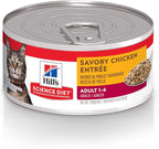 Hill's Science Diet Adult 1-6, Adult 1-6 Premium Nutrition, Wet Cat Food, Chicken Minced, 5 oz Can, Case of 24