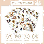 48Pcs Dog Pawty Birthday Party Decorations Dog Theme Party Decorations with Puppy Birthday Baby Shower Forks Plates and Napkins Supplies