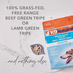 K9 Natural Freeze Dried Dog Food Topper with Verified Ingredients, Organ Meat Blend for Digestive Support, Human-Grade Freeze Dried Puppy Food & Dog Topping, Beef Green Tripe, 2.6oz