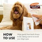 Palmer's for Pets Gentle Refreshing Wipes for Puppies - Coconut Oil Puppy Wipe - Pet Grooming Towelettes for Dogs, 100 Count - 3 Pack