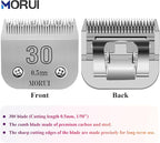 30 Cut Length 1/50"(0.5mm) Detachable Pet Dog Clipper Blades UltraEdge Series Clipper Blades for Dog Grooming Compatible with Most Andis,Oster A5 Wahl KM Series Clippers