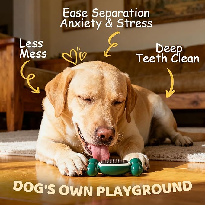 Dog Toys for Aggressive Chewers: Dog Treat & Chew Toys, Long-Lasting Interactive Dog Toys to Keep Them Busy, Indestructible Dog Enrichment Bones for Small Medium Large Breeds, Beef Flavor