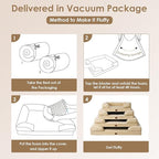 EHEYCIGA Orthopedic Dog Beds for Large Dogs, Waterproof Memory Foam Large Dog Bed with Sides, Non-Slip Bottom and Egg-Crate Foam Pet Couch Bed with Washable Removable Cover, Greige