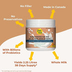 Pets Gone Wild Goat Milk Powder, Non-GMO, Picky Eater Friendly, Liquid Gold High Protein Supplement for Gut Health, Immunity & Hydration Ideal as Milk or Food Topper, Made in Canada