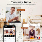 VSTARCAM Indoor Security Camera,2K HD 360° PTZ Dog Pet Camera with Phone APP, Night Vision, 2-Way Audio, Hybrid Zoom, 2.4G WiFi Dual Monitor, 7/24 Recording, Cloud/SD Card Storage (CS49D)