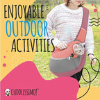 Pet Sling Carrier - Soft Front-Chest Holder Bag Pouch for Small Pets (Ideal for Dogs, Puppies & Cats 6–10 lbs) - Carefully Sized for Yorkie, Maltese, Chihuahua, Papillon Doggy -(Red-L)