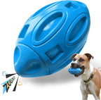EASTBLUE Squeaky Dog Toys for Aggressive Chewers: Rubber Puppy Chew Ball with Squeaker, Almost Indestructible and Durable Pet Toy for Medium and Large Breed