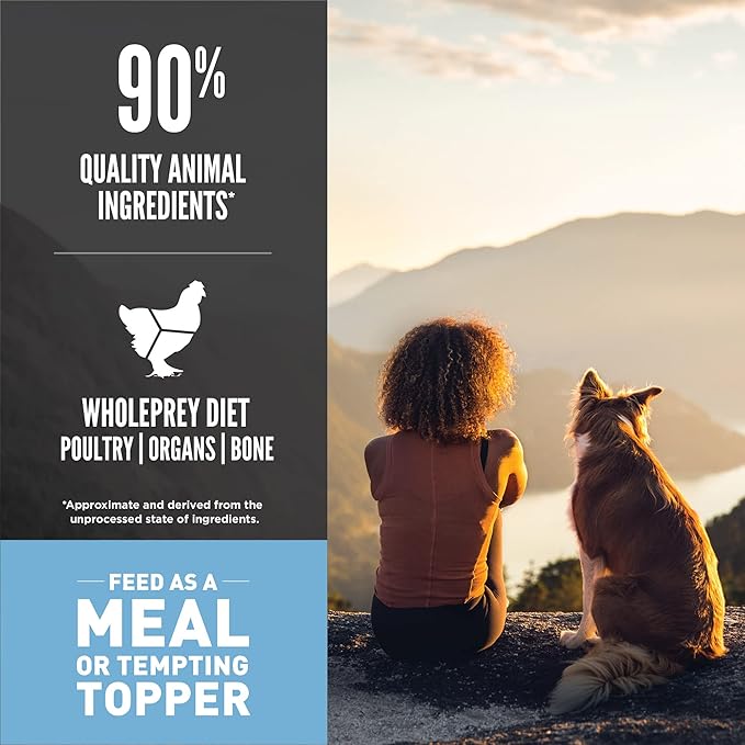ORIJEN Grain Free High Protein Freeze Dried Dog Food & Topper Original Recipe 6oz Bag