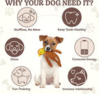 SHARLOVY No Stuffing Dog Toys Squeaky for Large Dogs, Crinkle Puppy Teething Toys to Keep Them Busy, Plush Interactive Doggie Long Lasting Chews for Aggressive Chewers