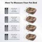 INVENHO Dog Bed Medium Size, Orthopedic Warming Soft Calming Sleeping Durable with Anti-Slip Bottom