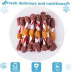 Dog Treats Training Snacks Triple Flavored Rawhide Dog Kabobs 1lb/454g