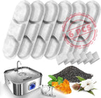 Dog Water Fountain Stainless Steel, 410oz/3.2Gal/12L Large Pet Water Fountain for Dogs, Dog Water Bowl Dispenser with Water Level Window & LED Light, Super Quiet for S-L Dogs and Multi-Pet (Filters)