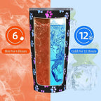 Paw Print Tumbler with Lid and Straw, Dog 20 Oz Stainless Steel Insulated Water Bottle Cup Coffee Mug