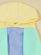 QWINEE Basic Dog Hoodie Sweatshirt Puppy Sweater Warm Cat Costumes Pet Clothes for Chihuahua Puppy Kitten Small Medium Dogs Yellow and Blue Small